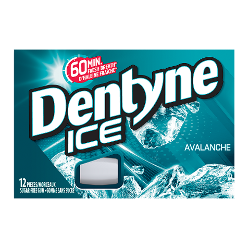 Dentyne Ice Avalanche 12 Pieces – Sugar-Free Chewing Gum for Fresh Breath Canada