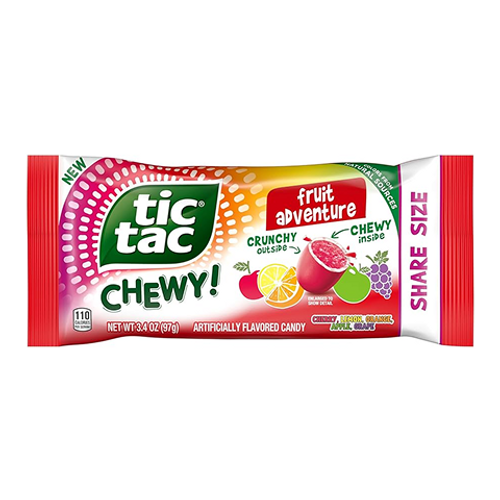 Tic Tac Chewy Fruit Adventure 51g – Chewy Fruit Flavoured Candy Canada