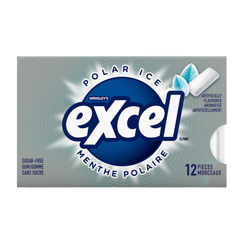 Excel Polar Ice 12 Pieces – Sugar-Free Icy Mint Chewing Gum Canada