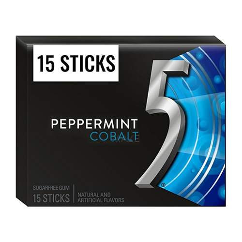 5 Gum Peppermint 15 Pieces – Sugar-Free Peppermint Chewing Gum Canada