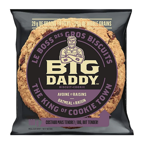 Big Daddy Oatmeal & Raisin Cookie 100g - Soft Baked Snack from Ace Convenience Windsor Canada
