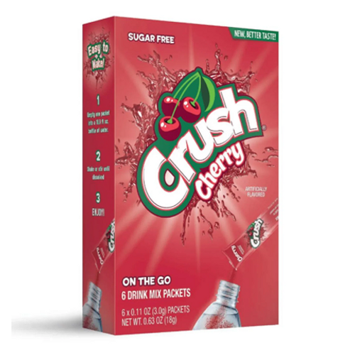 Crush Cherry Drink Mix Packets 18g box
