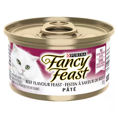 Fancy Feast Beef Flavour 85g – premium wet cat food with savory beef, perfect for a nutritious and flavorful meal