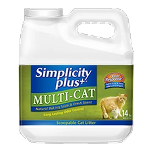 Simplicity Plus Multi-Cat 6.35kg – clumping cat litter specially designed for multiple cats, keeping litter boxes clean and odor-free