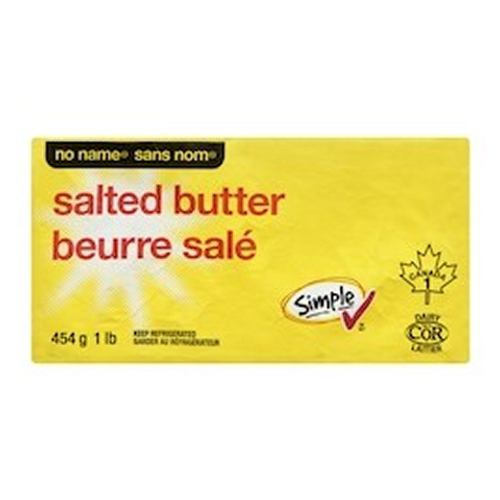 No Name Salted Butter 454g – creamy salted butter perfect for cooking, baking, and spreading