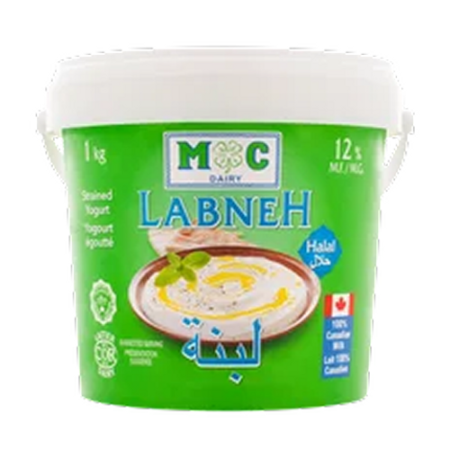 MC Dairy Labneh Strained Yogurt 1kg – rich, creamy Mediterranean-style strained yogurt perfect for dipping, spreading, and cooking