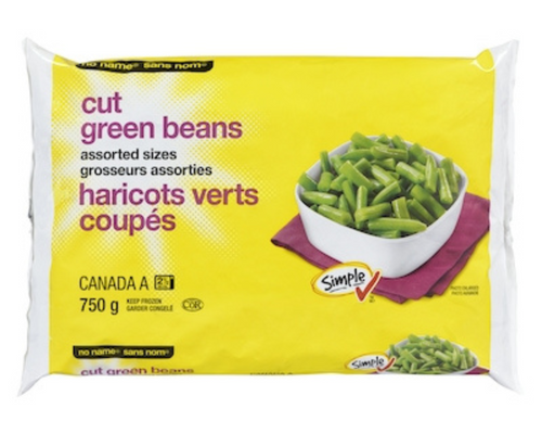 No Name Cut Green Beans 750g – canned cut green beans, perfect for salads, soups, or side dishes