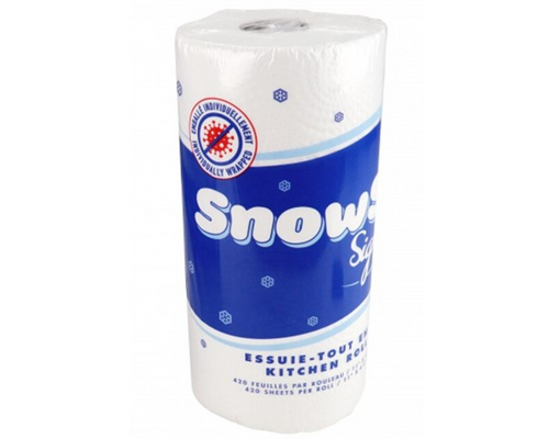 Snowsoft Signature 420-sheet kitchen roll towel for cleaning and wiping