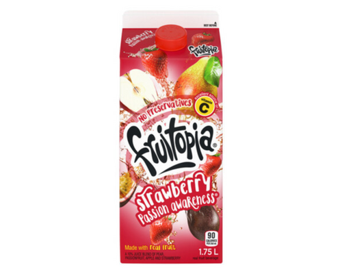 Fruitopia Strawberry Passion 1.75L – refreshing fruit drink with sweet strawberry and tropical flavors