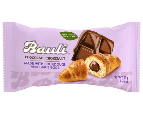 Bauli Chocolate Croissant 50g – flaky, buttery croissant filled with rich chocolate