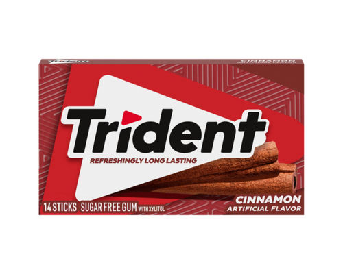 Trident Cinnamon 14 Pieces – sugar-free chewing gum with cinnamon flavor Canada
