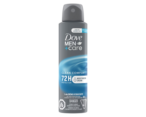 Dove Men+Care Clean Comfort Antiperspirant 150ml – long-lasting deodorant for men Canada
