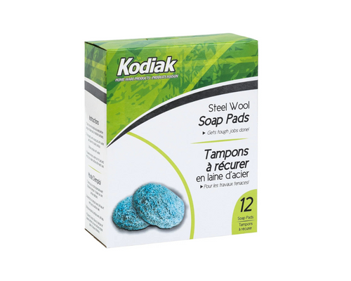 Kodiak Steel Wool Soap Pads 12 Pack