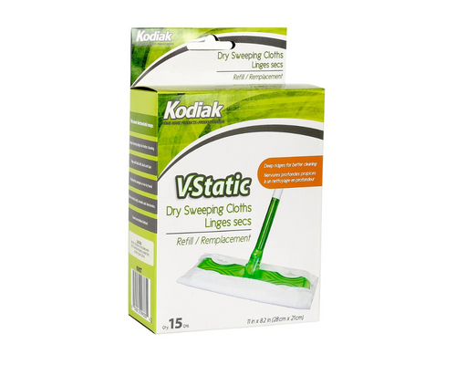 Kodiak V-Static Dry Sweeping Cloths 15 Pack