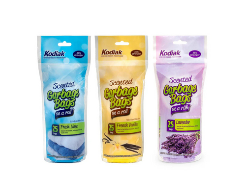 Kodiak Scented Garbage Bags 25 Pack – odor-controlling trash bags for home and office Canada