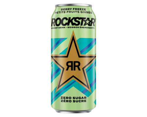 Rockstar Zero Sugar Berry Freeze 473ml – sugar-free energy drink with bold berry flavor