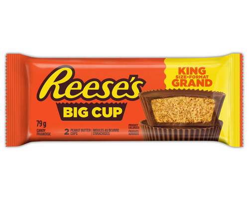 Reese’s Peanut Butter Big Cup 79g – extra-thick milk chocolate cups filled with creamy peanut butter