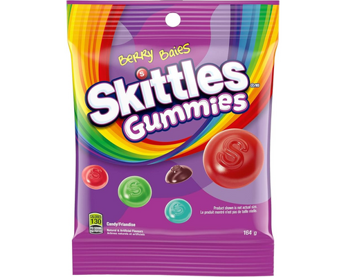 Skittles Gummies Berry 164g – chewy berry-flavored gummy candies in assorted berry flavors Skittles Gummies Berry 164g – chewy berry-flavored gummy candies in assorted berry flavors