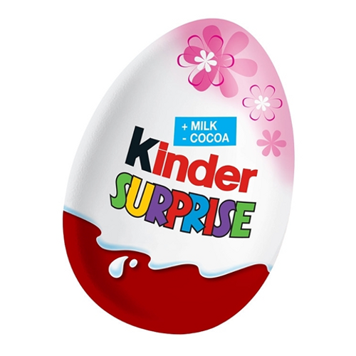 Kinder Surprise Egg Girl 20g – milk chocolate egg with creamy filling and surprise toy inside