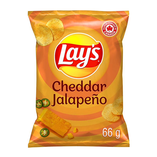 Lays Cheddar Jalapeno 66g cheesy and spicy potato chips