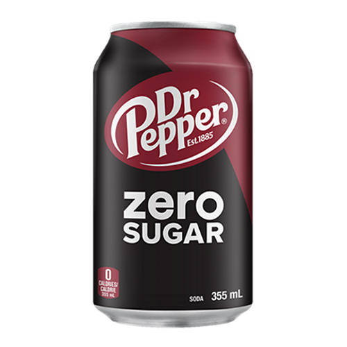 Dr. Pepper Zero Sugar 355ml can