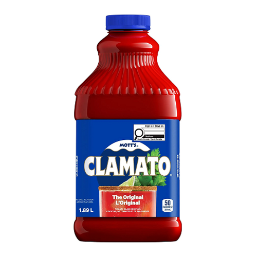 Motts Clamato Original 1.89L bottle