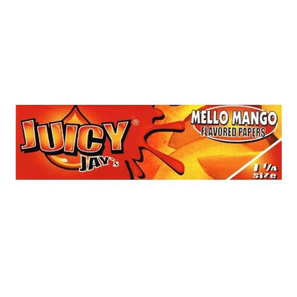 Juicy Jays Mellow Mango 1 1/4 – flavored rolling papers with a sweet mellow mango taste