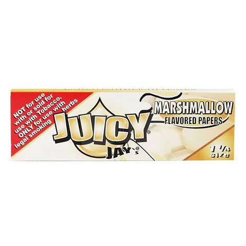 Juicy Jays Marshmallow 1 1/4 – flavored rolling papers with a sweet marshmallow taste