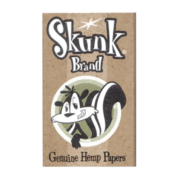 Skunk Brand Rolling Papers Single Wide – natural slow-burning rolling papers for a clean, smooth smoke