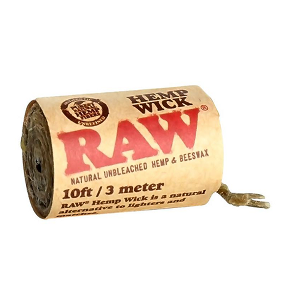 Raw Hemp Wick 3 Meter – natural hemp wick for lighting without butane, providing a clean and smooth burn