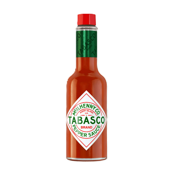 Tabasco Hot Sauce 57ml – classic, spicy hot sauce perfect for adding heat and flavor to meals, snacks, and marinades