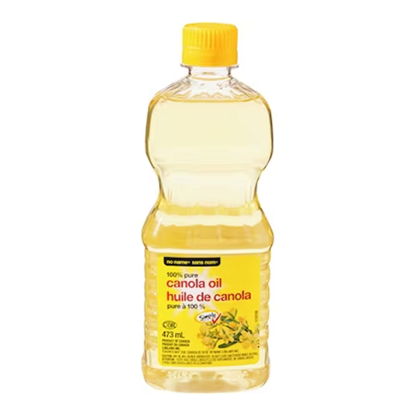 No Name Canola Oil 473ml – light and versatile cooking oil ideal for frying, baking, and everyday cooking