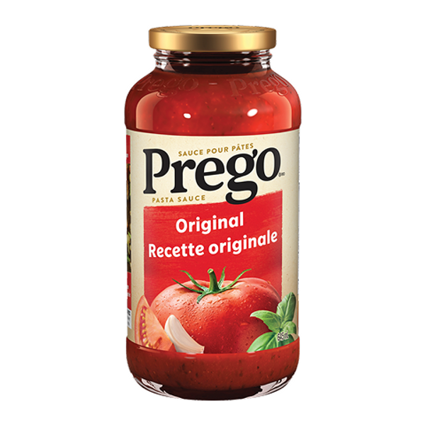Prego Original Pasta Sauce 645ml – classic tomato pasta sauce with rich, savory flavor Prego Original Pasta Sauce 645ml – classic tomato pasta sauce with rich, savory flavor