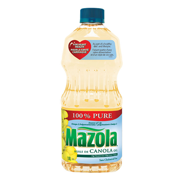 Mazola Canola Oil 1.18L – light and versatile canola oil ideal for frying, baking, and everyday cooking