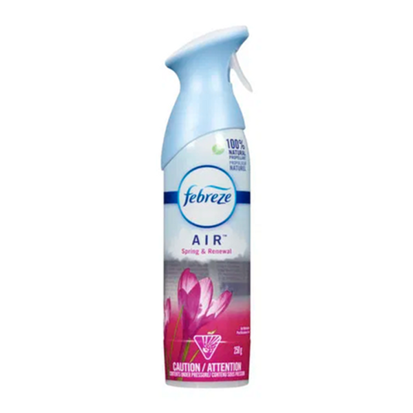 Febreze Air Freshener Spring & Renewal 250g – odor-eliminating room spray with fresh spring fragrance