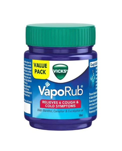 Vicks VapoRub Canada, 50g cough relief Windsor, buy Vicks topical rub Canada, Canadian cold and flu remedies