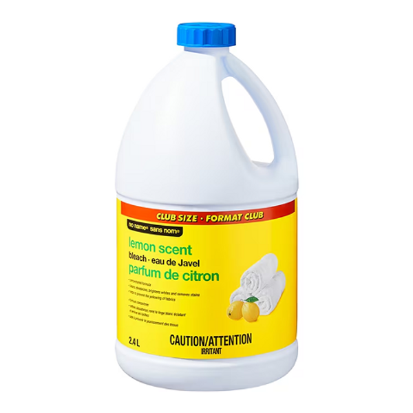 No Name Lemon Scent Bleach 2.4L – multipurpose bleach with fresh lemon fragrance