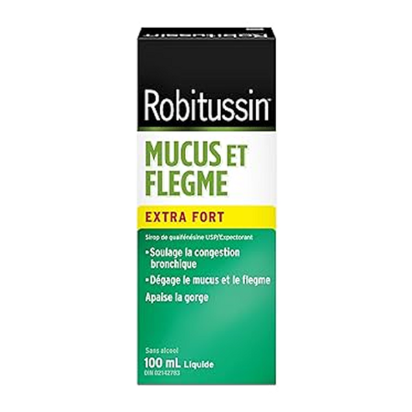 Robitussin DM Extra Strong Mucus 100ml – cough syrup for effective relief from chest congestion and mucus