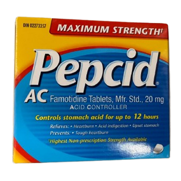 Pepcid AC 20mg Canada, heartburn relief tablets Windsor, buy Pepcid medication Canada, Canadian over-the-counter indigestion relief