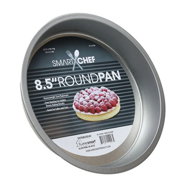 Smart Chef 8.5in Round Pan – durable round baking pan perfect for cakes, pastries, and oven cooking