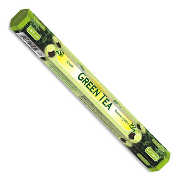 Tulasi Green Tea Incense 20 Sticks – refreshing incense with natural green tea fragrance