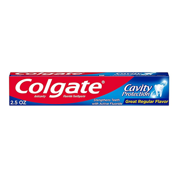 Colgate Cavity Protection Regular 60ml – fluoride toothpaste for cavity prevention and healthy teeth