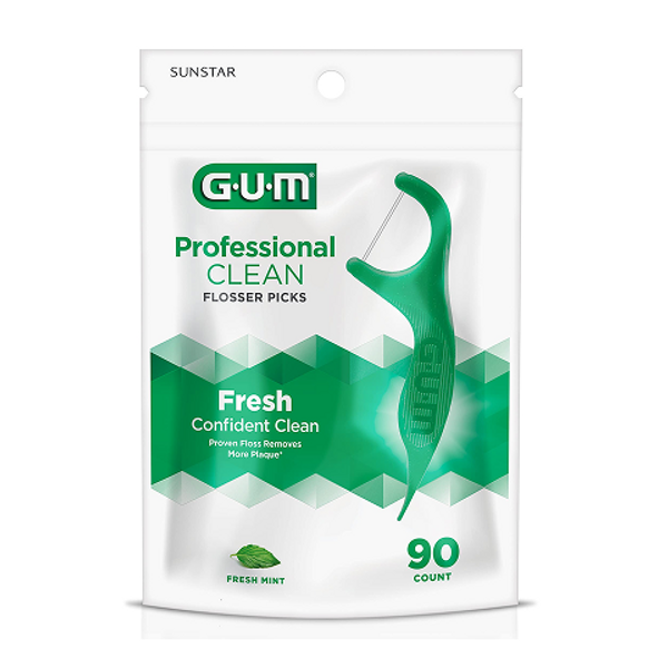 G.U.M Flosser Picks 90 Pack – convenient dental floss picks for easy and effective flossing