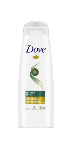 Dove Length & Love Shampoo Canada, 355ml hair shampoo Windsor, buy Dove hair care Canada, Canadian shampoo and conditioner products