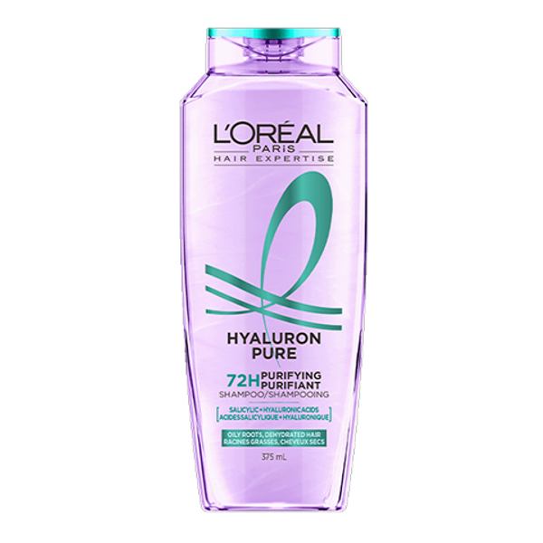 L’Oréal Hyaluron Pure Shampoo 375ml – hydrating shampoo enriched with hyaluronic acid for moisturized hair