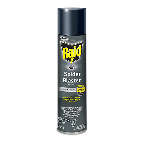 Raid Spider Blaster 350g – fast-acting insecticide spray for spiders