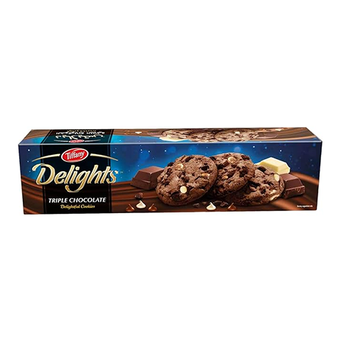 Tiffany Delights Triple Chocolate Cookies 90g - Rich Chocolate Snack Cookies from Ace Convenience Windsor Canada