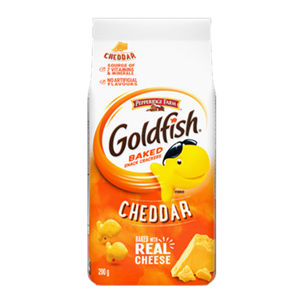 Goldfish Crackers Cheddar 200g - Cheesy Baked Snack Crackers from Ace Convenience Windsor Canada