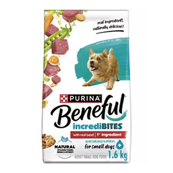 Beneful Incredibites for Small Dogs 1.6kg – crunchy and soft dry dog food for small breeds