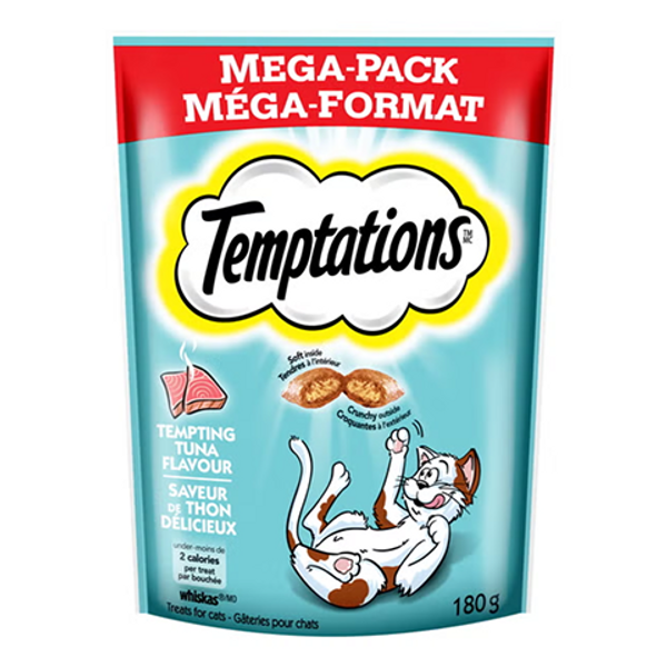 Temptations Tempting Tuna Mega Pack 180g – crunchy tuna-flavoured cat treats Temptations Tempting Tuna Mega Pack 180g – crunchy tuna-flavoured cat treats